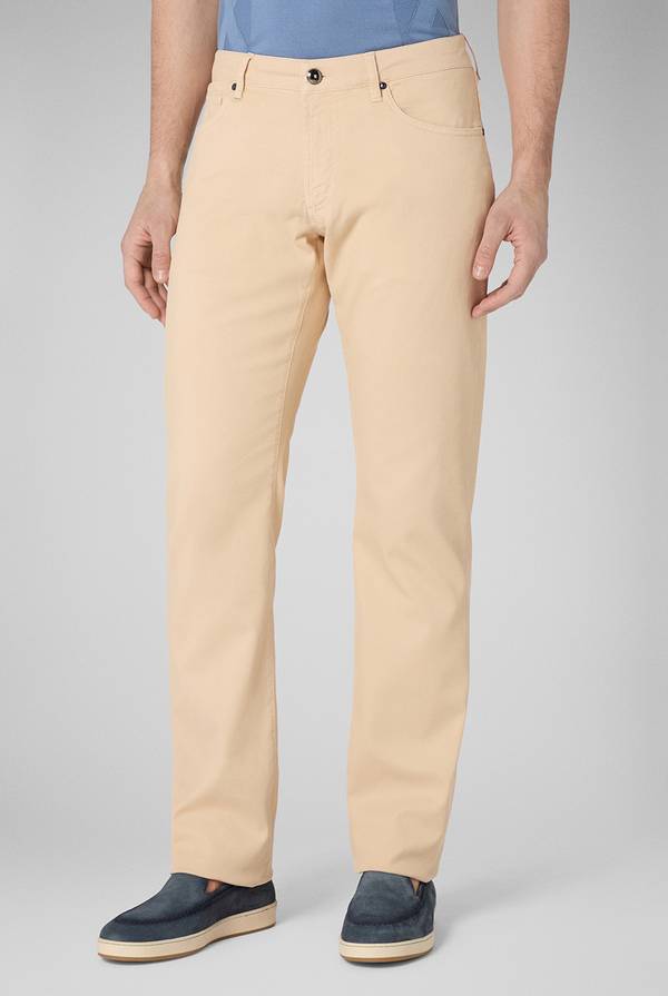 Lab. Pal Zileri Pantalone 5 tasche in cotone stretch tinto in capo Italy