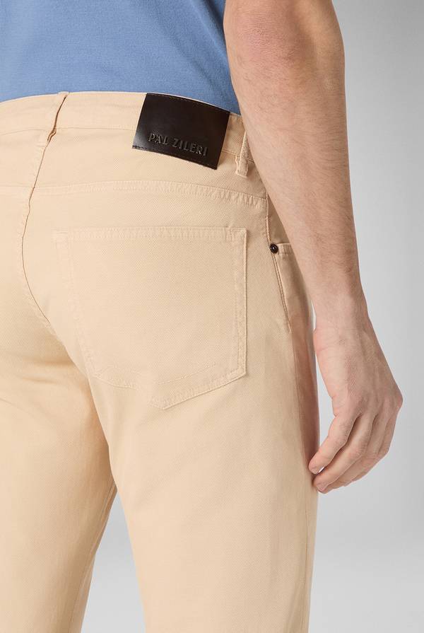 Lab. Pal Zileri Pantalone 5 tasche in cotone stretch tinto in capo Italy