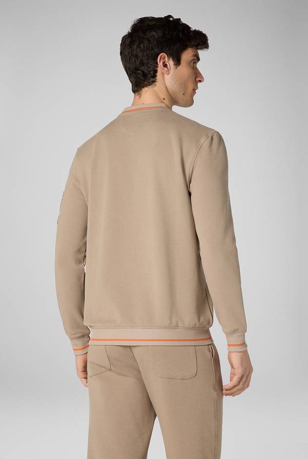 Lab. Pal Zileri Felpa in cotone stretch con logo Vendita