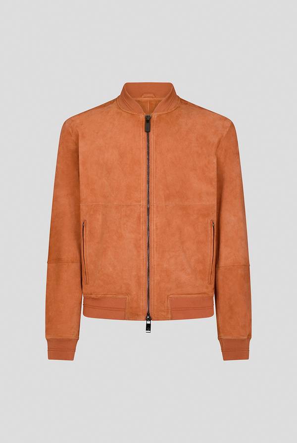 Lab. Pal Zileri Bomber in suede color albicocca
