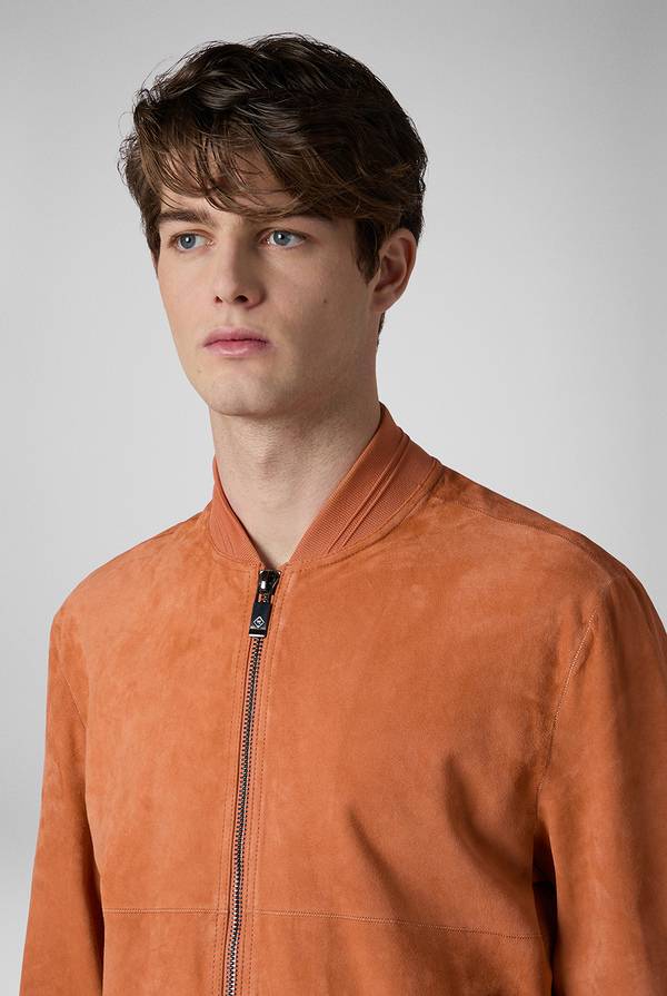 Lab. Pal Zileri Bomber in suede color albicocca Saldi
