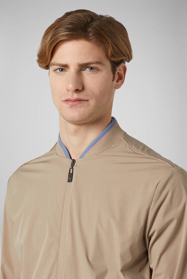 Lab. Pal Zileri Bomber in soft shell color tortora Spedizione Gratuita