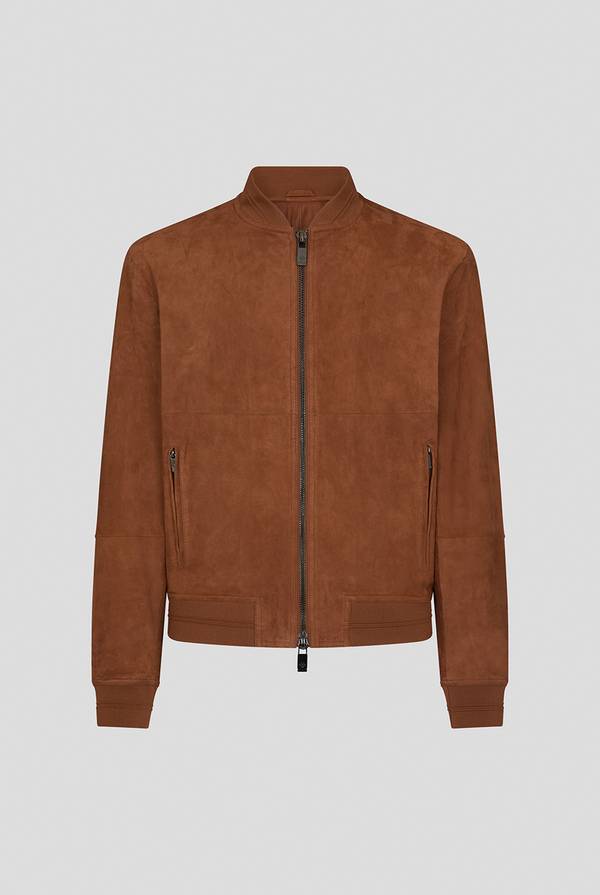 Lab. Pal Zileri Bomber in suede marrone