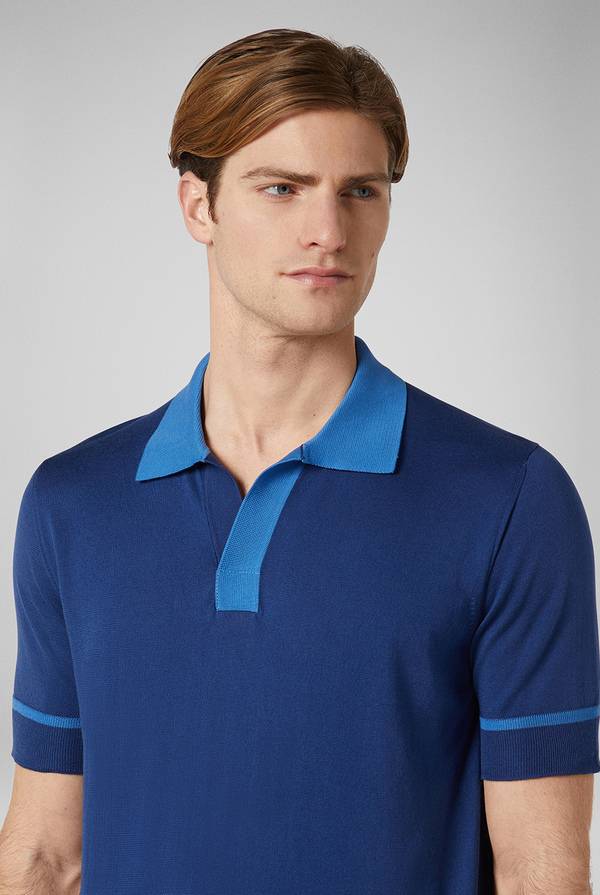 Lab. Pal Zileri Polo in maglia con dettagli a contrasto Convenienza