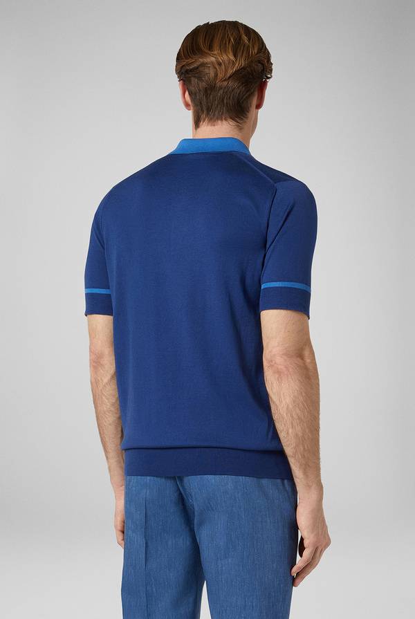 Lab. Pal Zileri Polo in maglia con dettagli a contrasto Convenienza