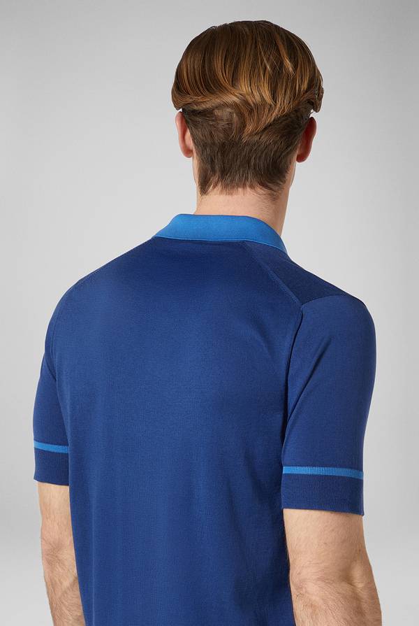 Lab. Pal Zileri Polo in maglia con dettagli a contrasto Convenienza