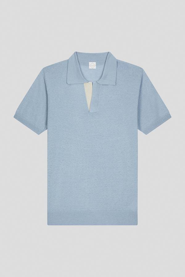 Lab. Pal Zileri Polo in maglia di lino e seta Presa