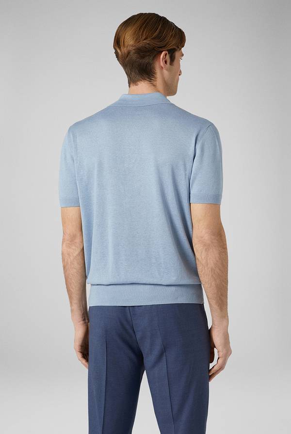 Lab. Pal Zileri Polo in maglia di lino e seta Presa