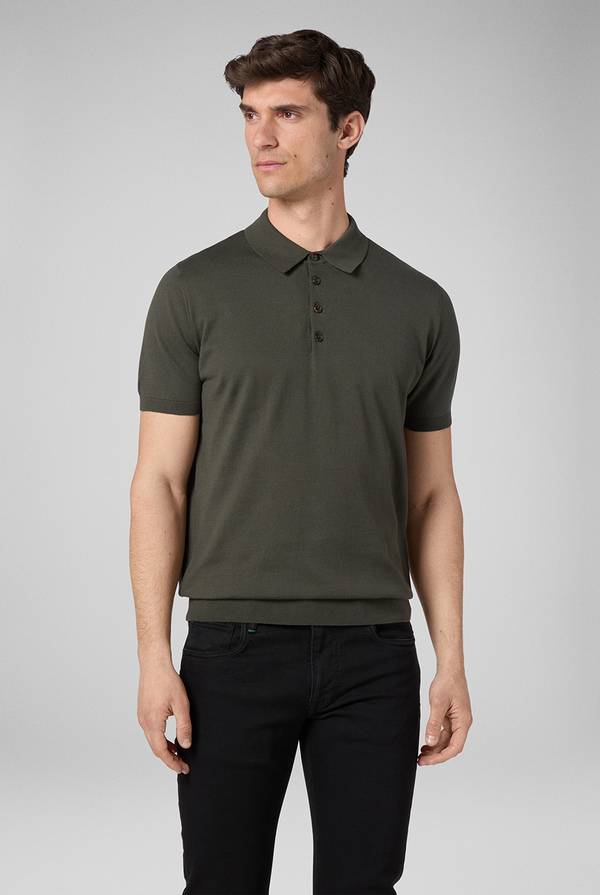 Lab. Pal Zileri Polo in puro cotone a maniche corte Sconto