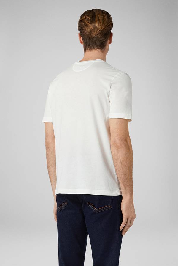 Lab. Pal Zileri T-Shirt in cotone nel colore bianco Hotsell