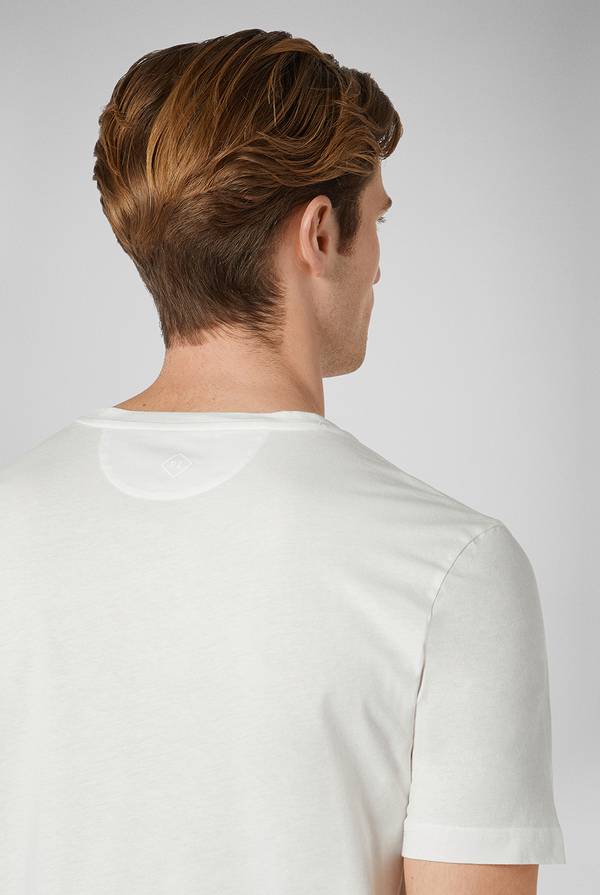 Lab. Pal Zileri T-Shirt in cotone nel colore bianco Hotsell