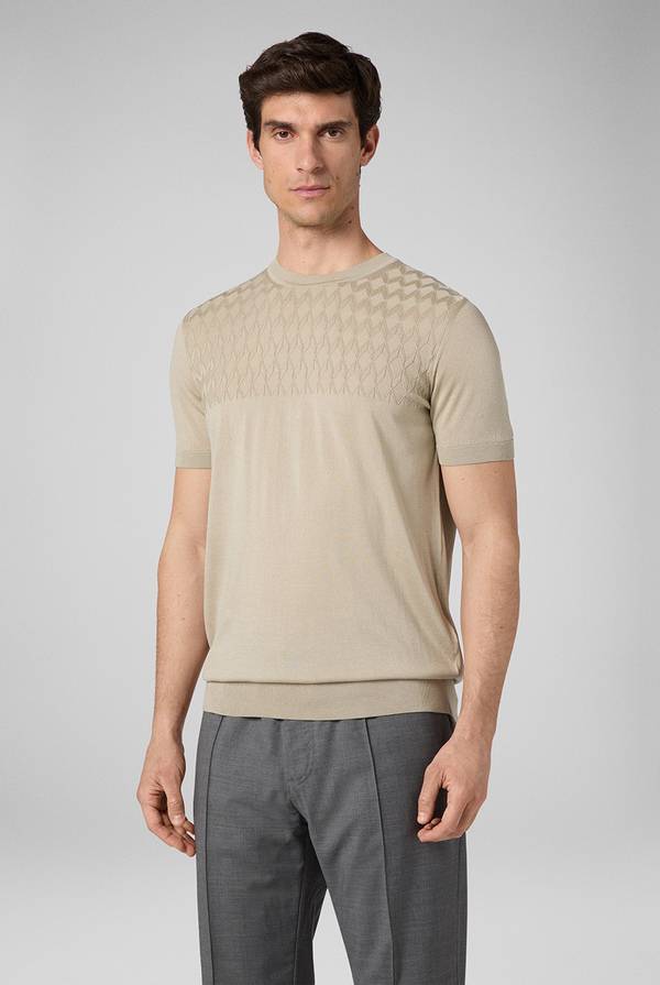 Lab. Pal Zileri Tshirt con lavorazione 3D Vendita Economica