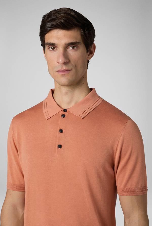 Lab. Pal Zileri Polo in cotone e tencel Saldi Di Fabbrica