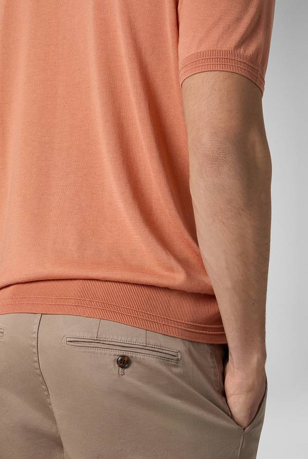 Lab. Pal Zileri Polo in cotone e tencel Saldi Di Fabbrica
