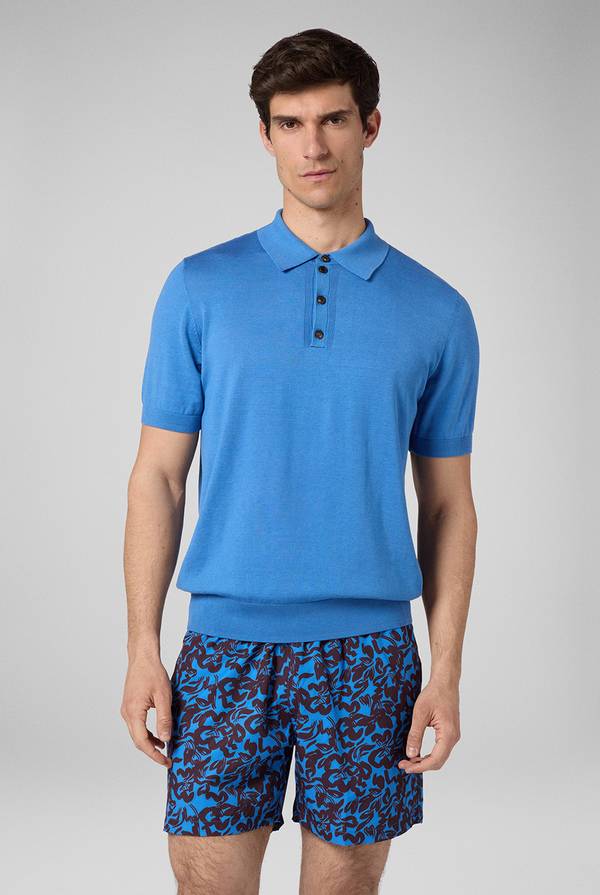 Lab. Pal Zileri Polo in maglia di lana e seta Vendite Flash