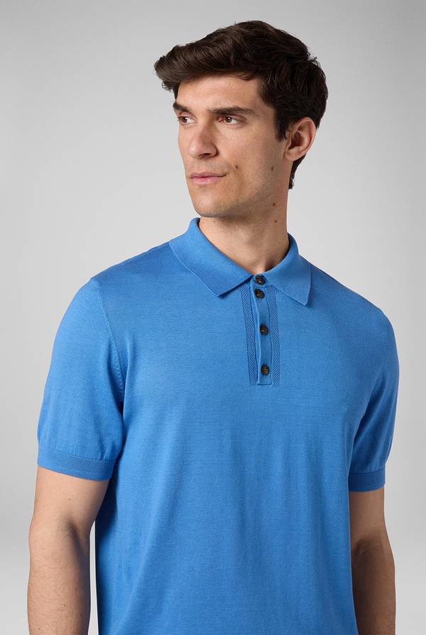 Lab. Pal Zileri Polo in maglia di lana e seta Vendite Flash