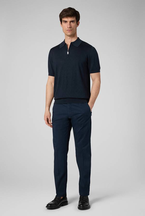 Lab. Pal Zileri Polo jacquard con monogramma pz Negozio