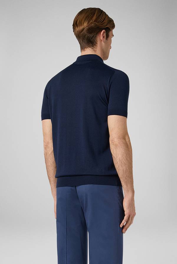 Lab. Pal Zileri Polo in maglia di seta e cotone In Saldo