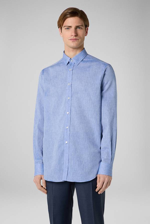 Lab. Pal Zileri Camicia in lino e cotone Online Outlet
