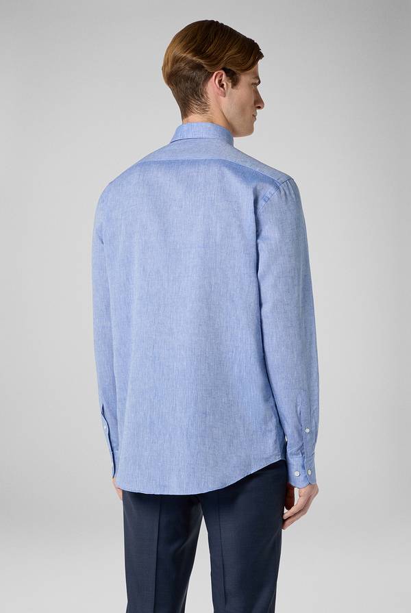 Lab. Pal Zileri Camicia in lino e cotone Online Outlet