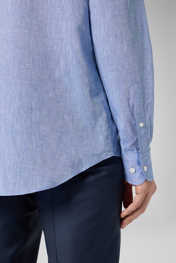 Lab. Pal Zileri Camicia in lino e cotone Online Outlet