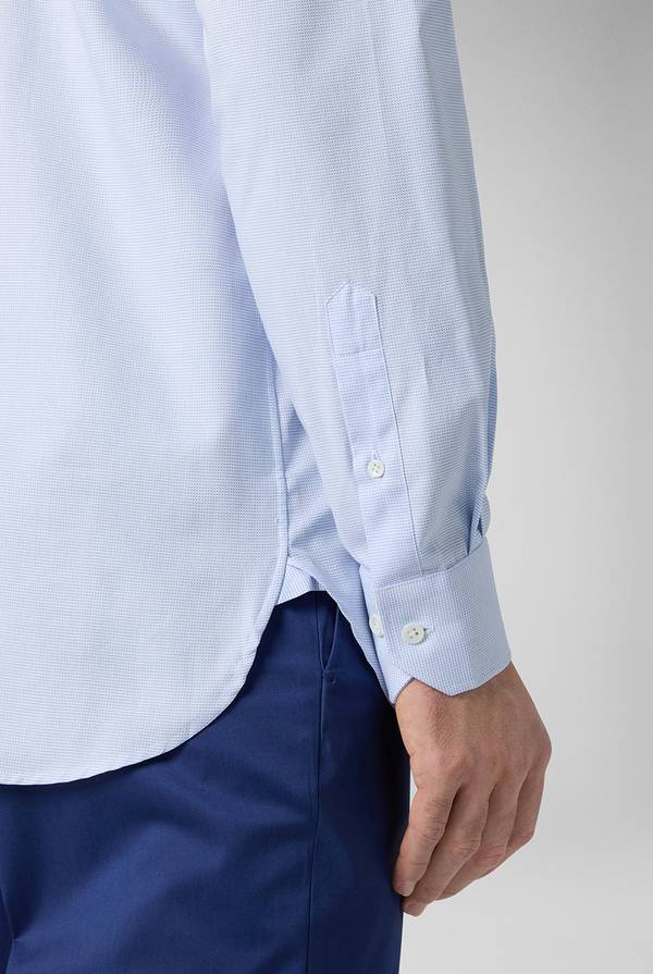 Lab. Pal Zileri Camicia azzurra con micro struttura Qualità