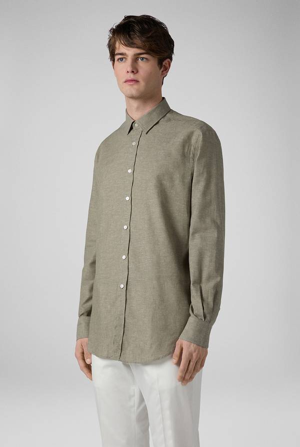 Lab. Pal Zileri Camicia in lino e cotone Spedizione Gratuita