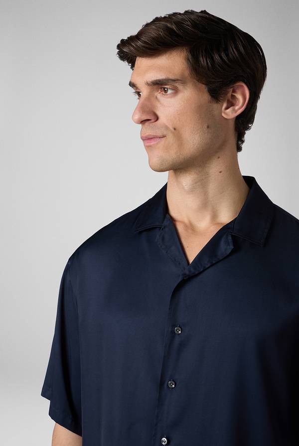 Lab. Pal Zileri Camicia bowling blu navy Qualità Garantita
