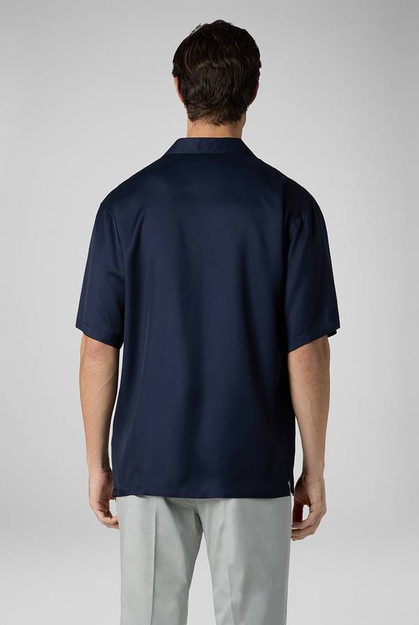 Lab. Pal Zileri Camicia bowling blu navy Qualità Garantita