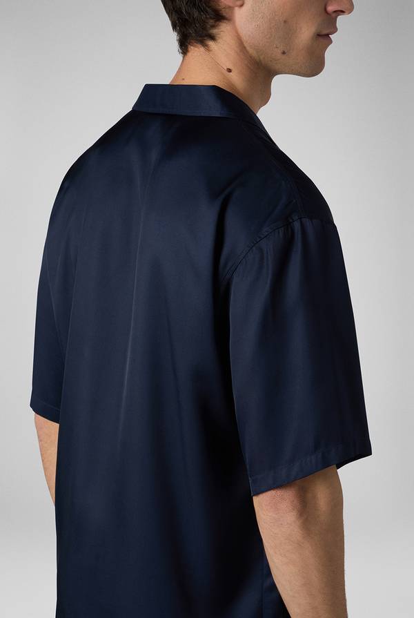 Lab. Pal Zileri Camicia bowling blu navy Qualità Garantita