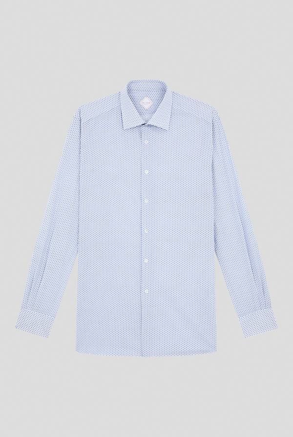 Lab. Pal Zileri Camicia in puro cotone con stampa circolare