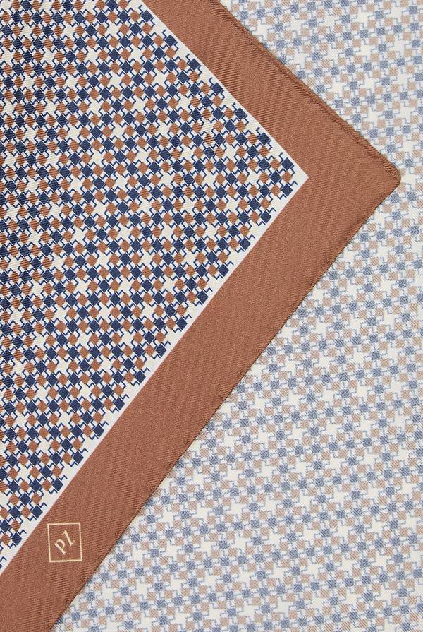 Lab. Pal Zileri Pochette in seta pied de poule Sconto