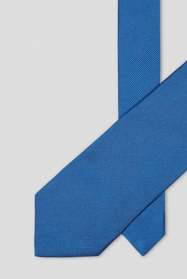 Lab. Pal Zileri Cravatta in pura seta blu Vendita Economica