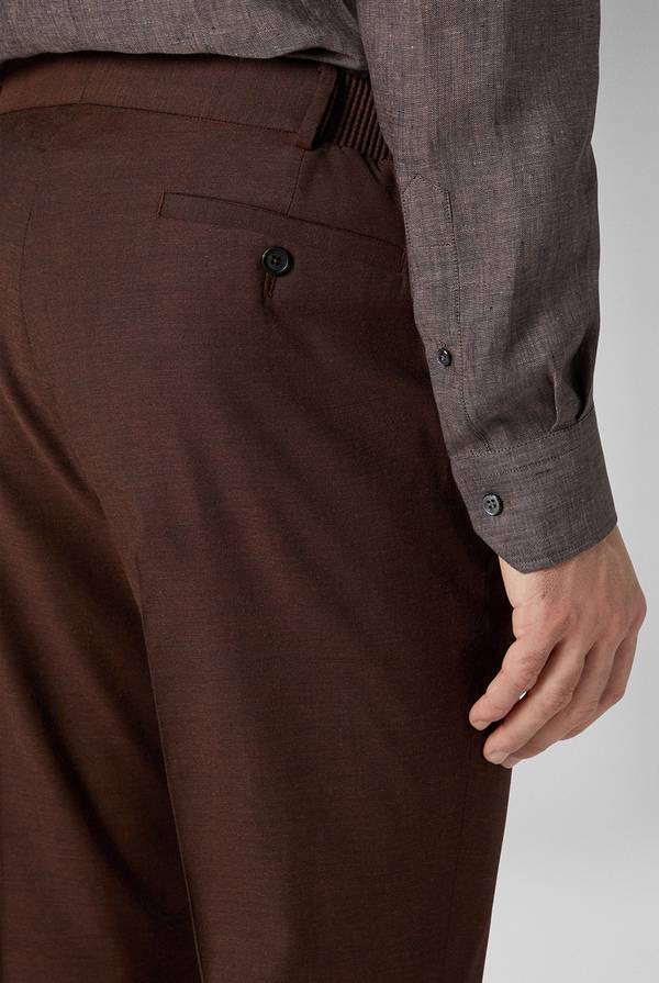 Lab. Pal Zileri Pantalone classico in lana e bamboo Qualità Garantita