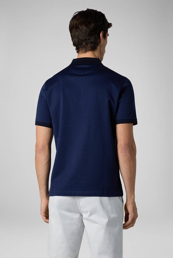 Lab. Pal Zileri Polo a zip in cotone mercerizzato Saldi Di Fabbrica