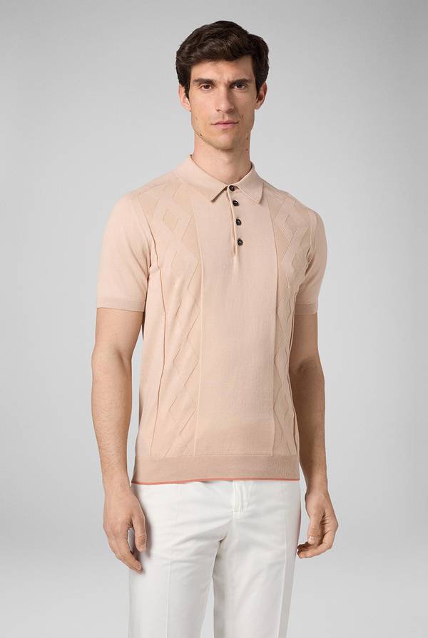 Lab. Pal Zileri Polo in maglia con calati Nuova