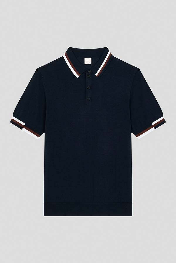 Lab. Pal Zileri Polo in maglia con dettagli a contrasto Italy