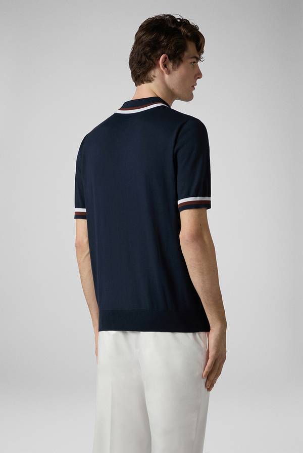 Lab. Pal Zileri Polo in maglia con dettagli a contrasto Italy