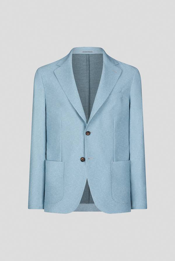 Lab. Pal Zileri Giacca Effortless in jersey stampato