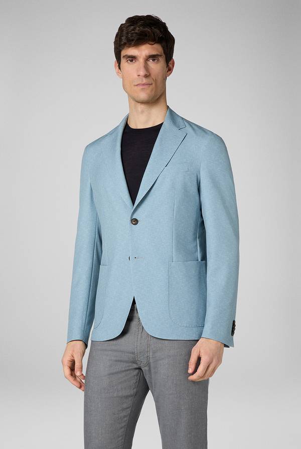Lab. Pal Zileri Giacca Effortless in jersey stampato Fino Al -60%