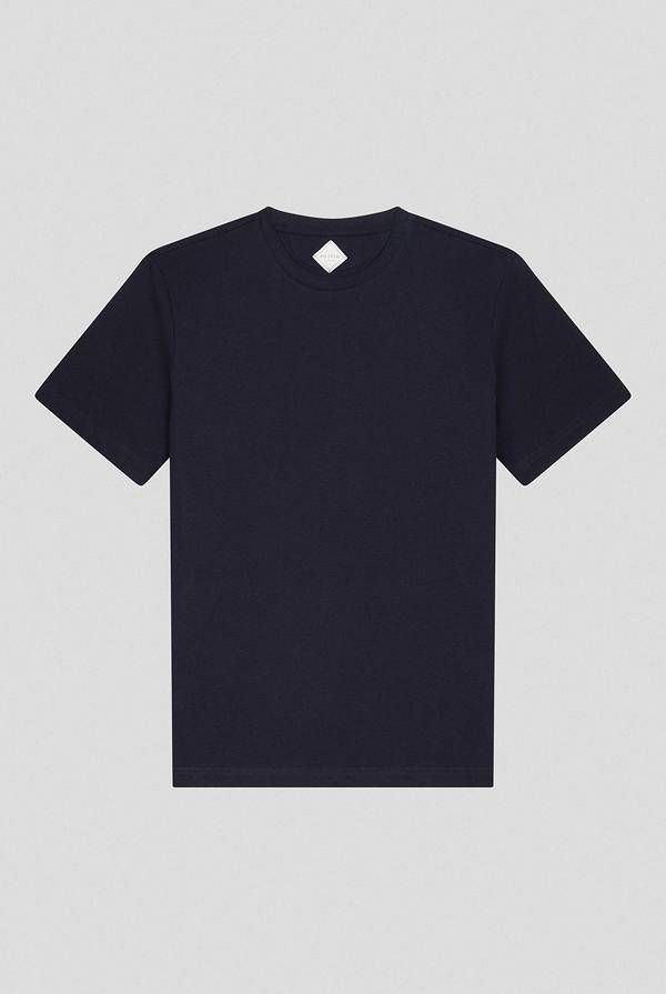 Lab. Pal Zileri T-Shirt in cotone nel colore blu navy