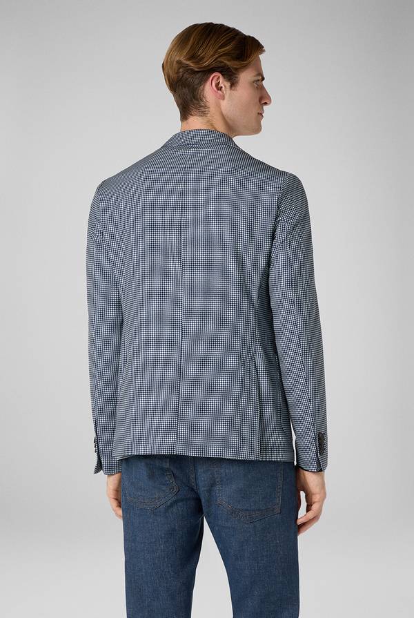 Lab. Pal Zileri Giacca Effortless in jersey con motivo pied de poule I Più Venduti