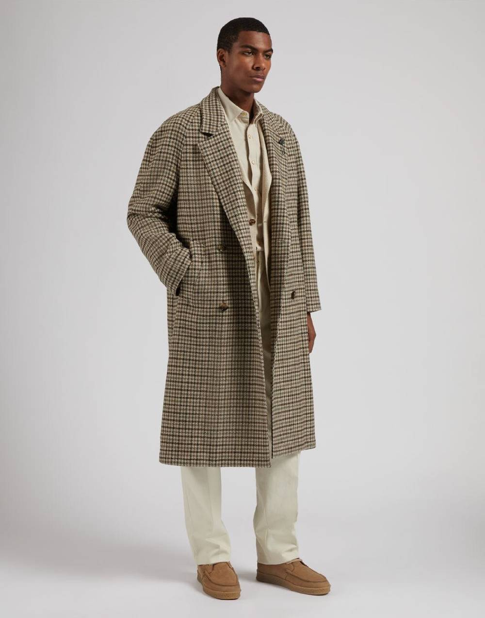 Lardini Giacca special line beige monopetto in cashmere e seta Offerte