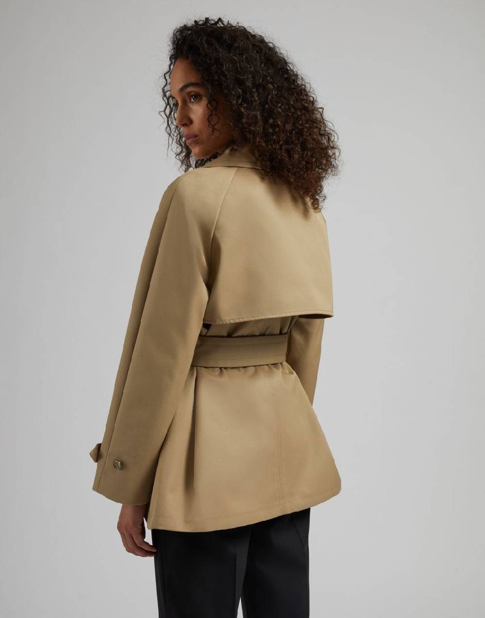 Lardini Trench corto doppiopetto beige water-repellent Nuova