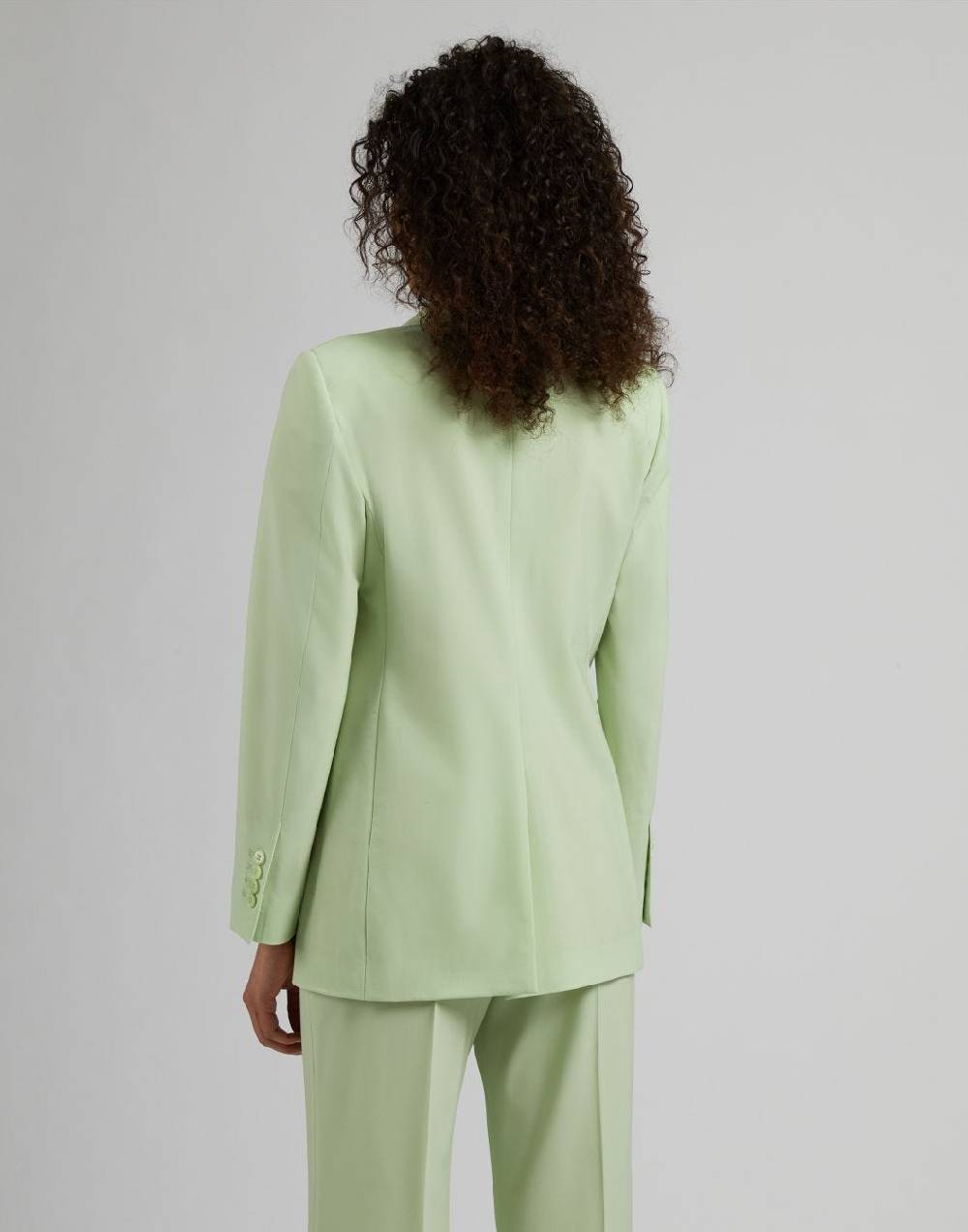 Lardini Giacca monopetto foderata in tessuto di lana stretch verde Affare Del Giorno