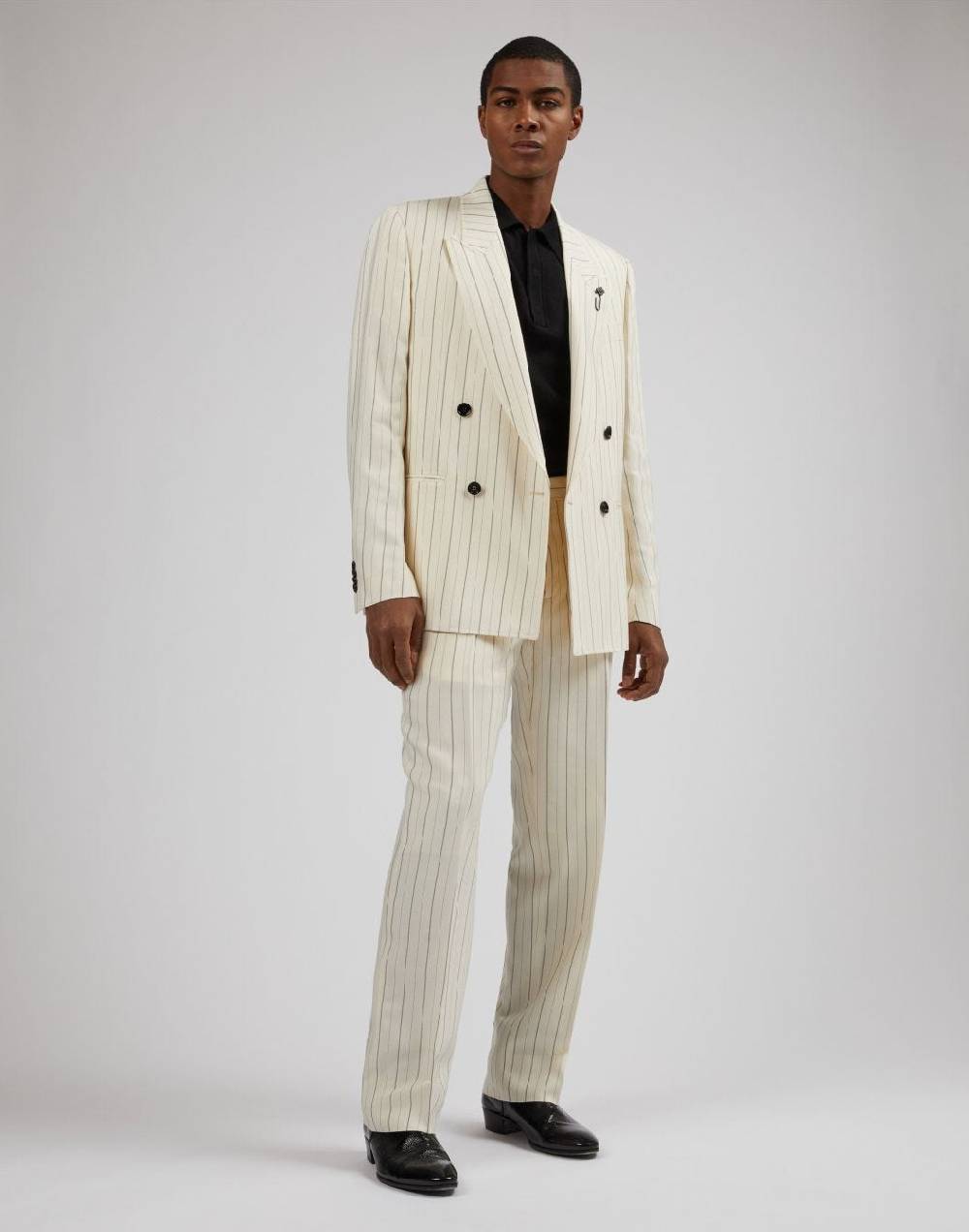 Lardini Blazer attitude gessato mosso in viscosa 2025