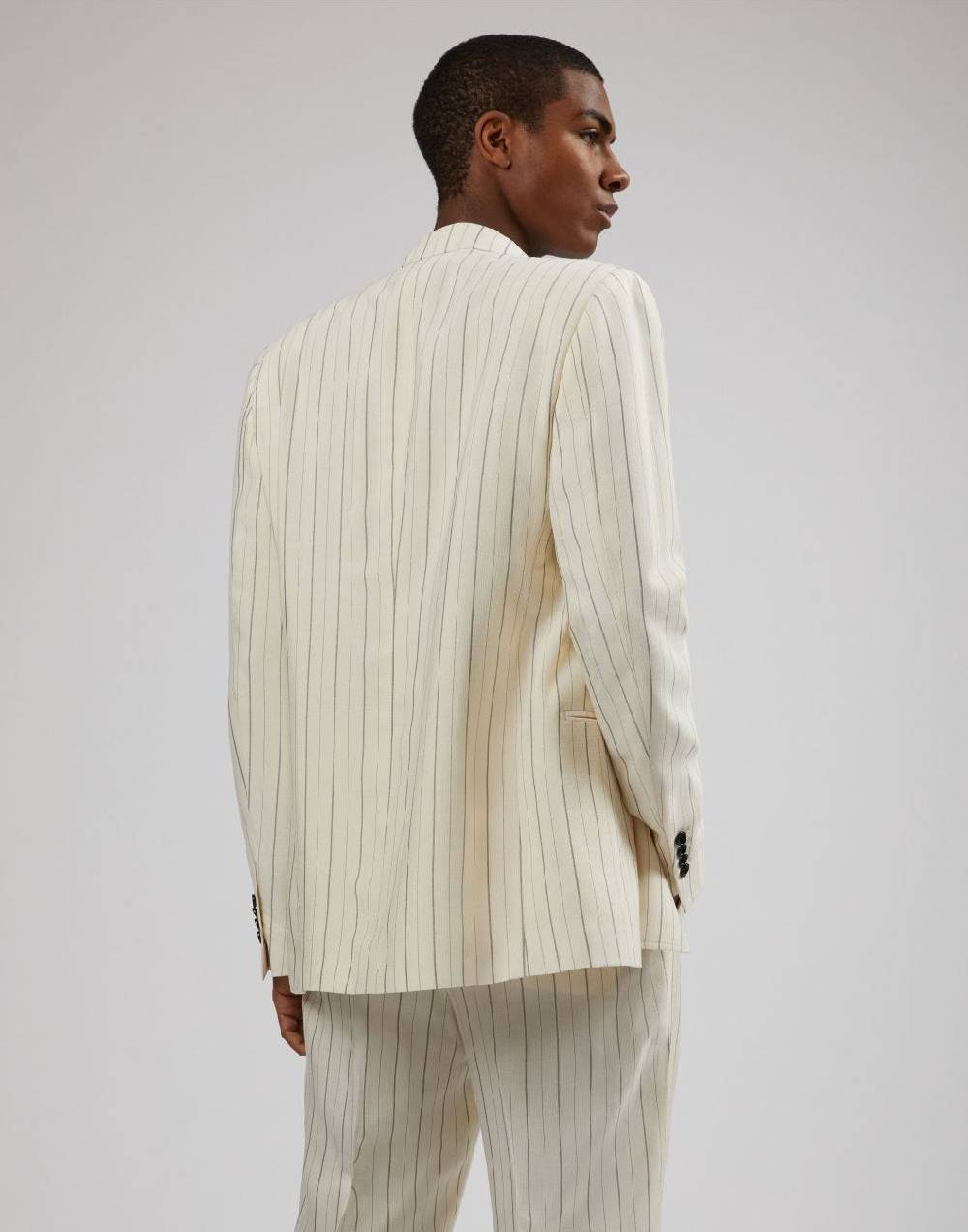 Lardini Blazer attitude gessato mosso in viscosa 2025