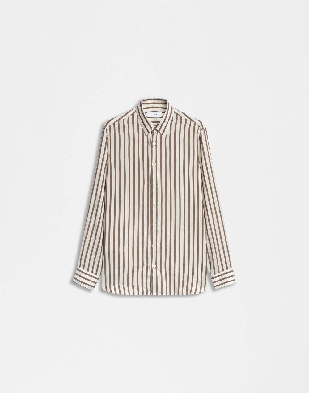 Lardini Camicia in seta con disegno riga Online