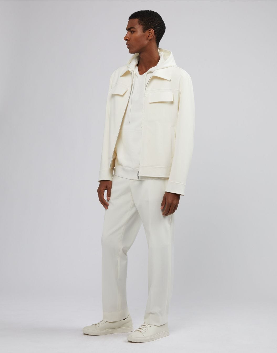 Lardini Giacca camicia panna Saldi