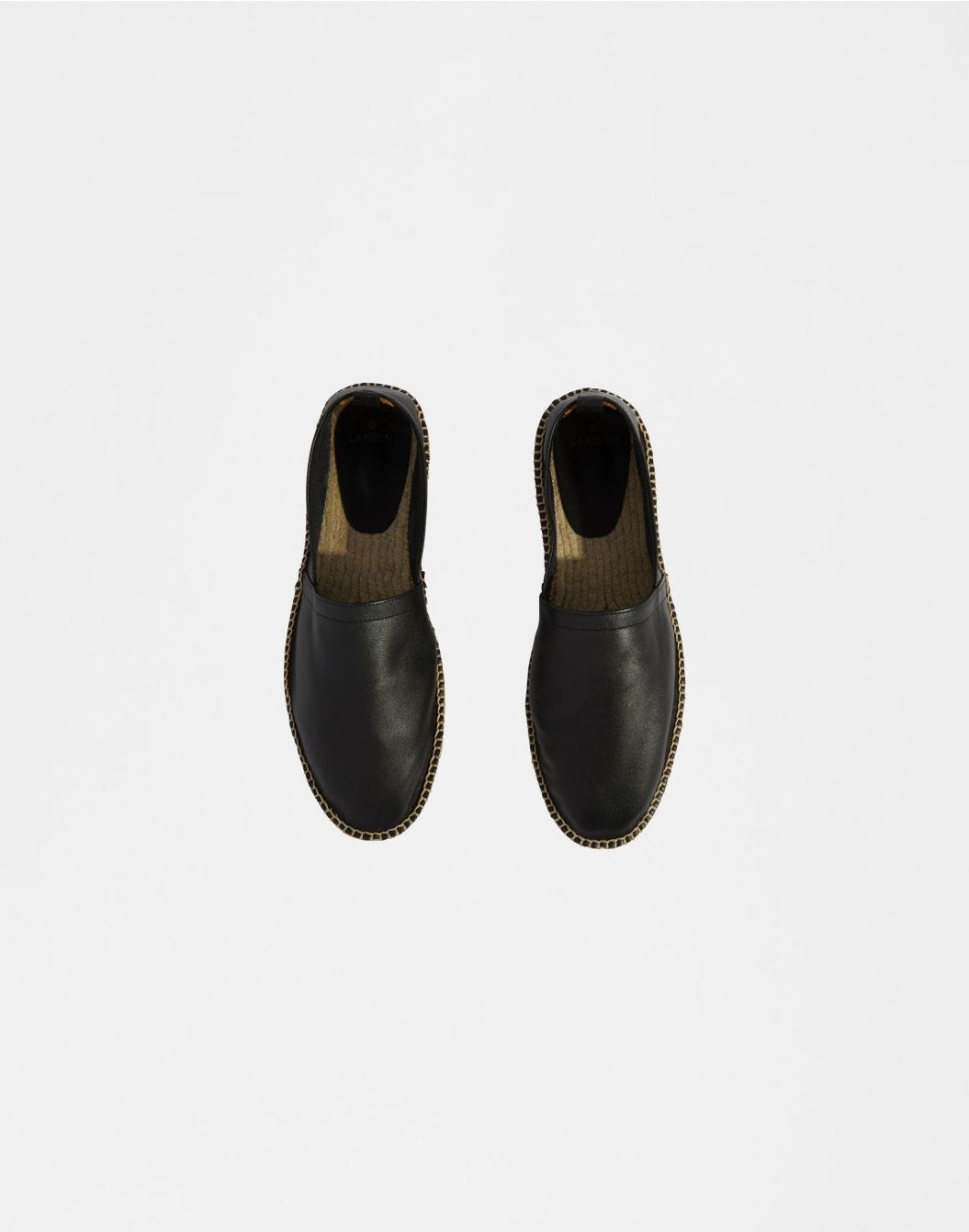 Lardini Espadrillas in vitello scamosciato semilucido nero Hotsell